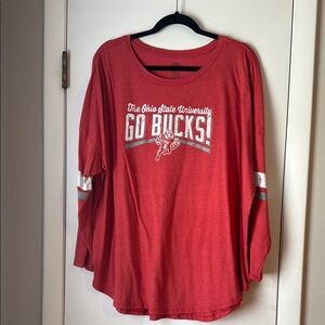 Ohio State University Red Long Sleeve Shirt